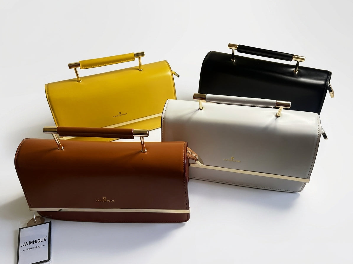 Elegant Rectangular Top Handle Handbag - Structured Fashion Tote