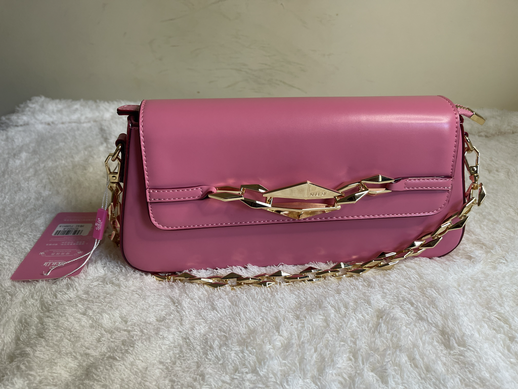 Chic Geometric Buckle Shoulder Bag - Set of 3 Trendy Colours