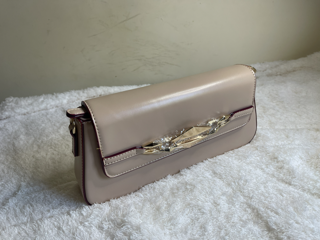 Chic Geometric Buckle Shoulder Bag - Set of 3 Trendy Colours