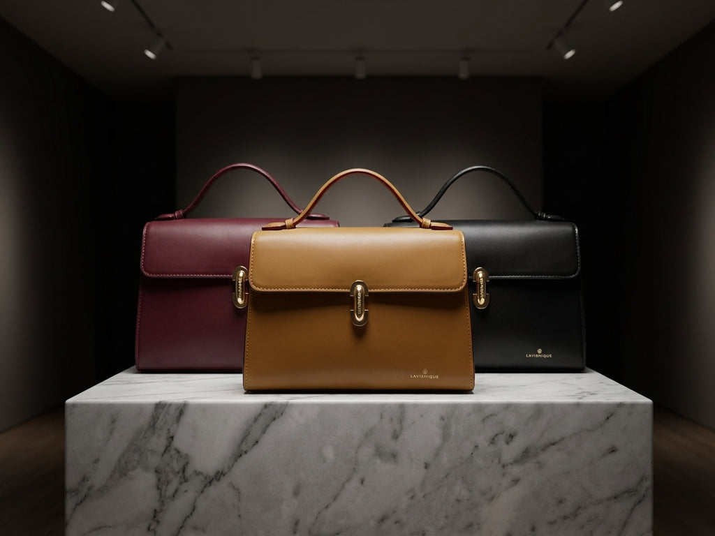 Elegant Top Handle Structured Handbag for Women - Versatile Flap Satchel