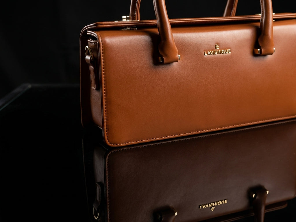 Elegant Structured Top-Handle Handbag - Elongated Rectangular Design