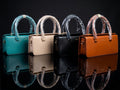 Elegant Structured Top-Handle Handbag - Elongated Rectangular Design