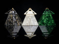 Geometric Pyramid Marble Acrylic Evening Clutch Purse